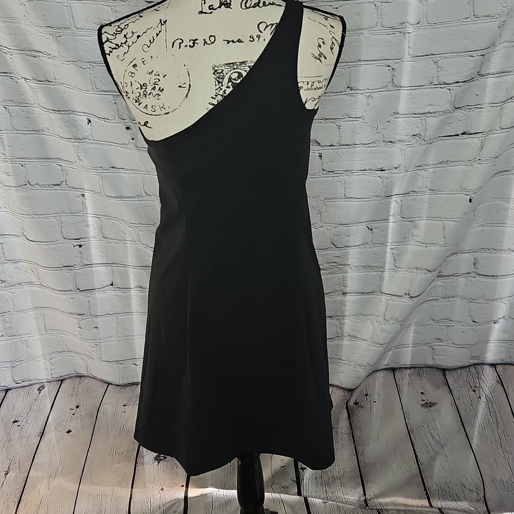 Outdoor Voices One Shoulder Athletic Dress Dark Charcoal Size Medium - Picture 3 of 6